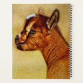 ナイパーソナライズされたジェリア・ドワーフ・ダイヤー・ヤギ・キッド プランナー手帳 (裏面)