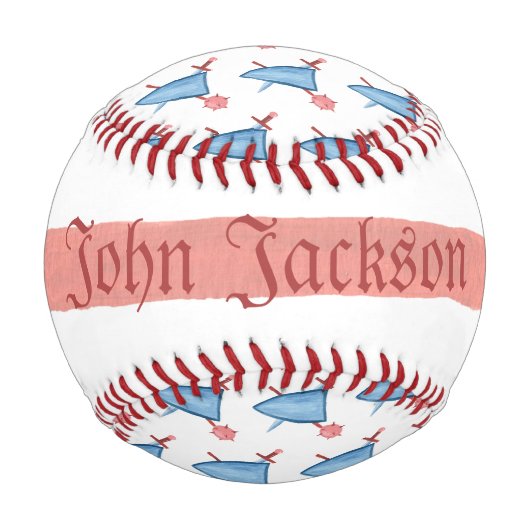 ナイパーソナライズされたトシールド付き野球ボール 野球ボール (正面)