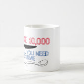 ナイフかスプーンのマグ コーヒーマグカップ (中央)