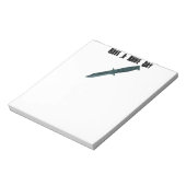 ナイフがナイフの日を過ごす ノートパッド (回転)