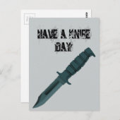 ナイフがナイフの日を過ごす ポストカード (正面/裏面)