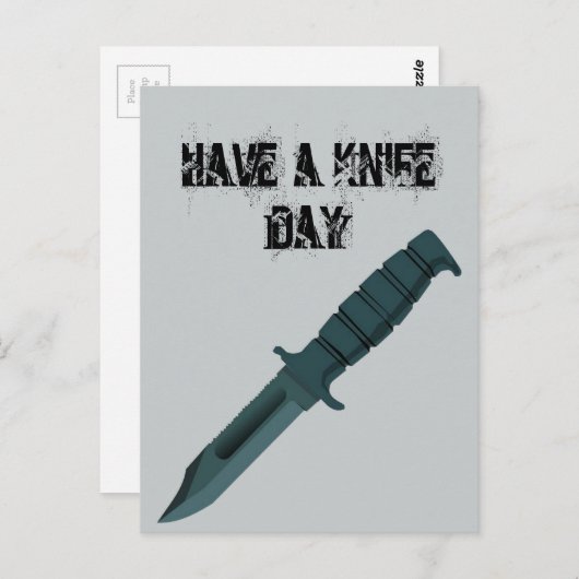 ナイフがナイフの日を過ごす ポストカード (正面/裏面)