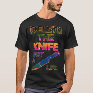 ナイフではなく人生を大切に Tシャツ