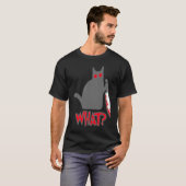 ナイフで殺されたサイコ猫 Tシャツ (正面フル)