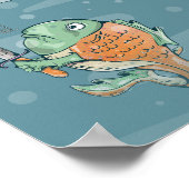 ナイフで釣る ポスター (角)