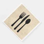 ナイフとスプーンシルバーウェアアートスクリプトスタイル (コーナー)