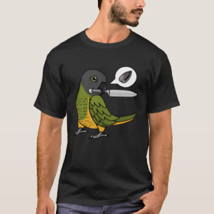 ナイフのオウムはセネガルのオウムの種子を欲している Tシャツ