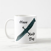 ナイフのナイフの日 コーヒーマグカップ (左)