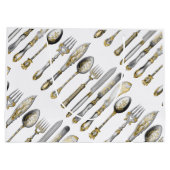 ナイフのフォークのスプーンの台所食事用器具類 ラージペーパーバッグ (裏面)