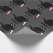 ナイフのホラー猫ハロウィーンで猫を殺すこと ラッピングペーパー (角)