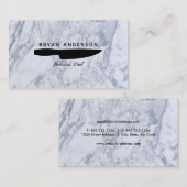 ナイフの個人的なシェフの名刺 名刺 (正面/裏面)