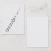 ナイフの名刺 名刺 (正面/裏面)