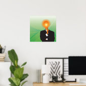 ナイフの引き出しの中で最も明るい電球 ポスター (ホームオフィス)