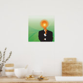 ナイフの引き出しの中で最も明るい電球 ポスター (キッチン)