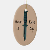 ナイフはナイフ日を過します セラミックオーナメント (右)