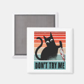 ナイフを持ったムーディキャット招待状 マグネット (正面/裏面)