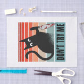 ナイフを持ったムーディキャット招待状 薄葉紙 (クラフト)