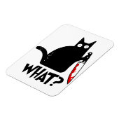 ナイフを持った殺伐猫 マグネット (左側)