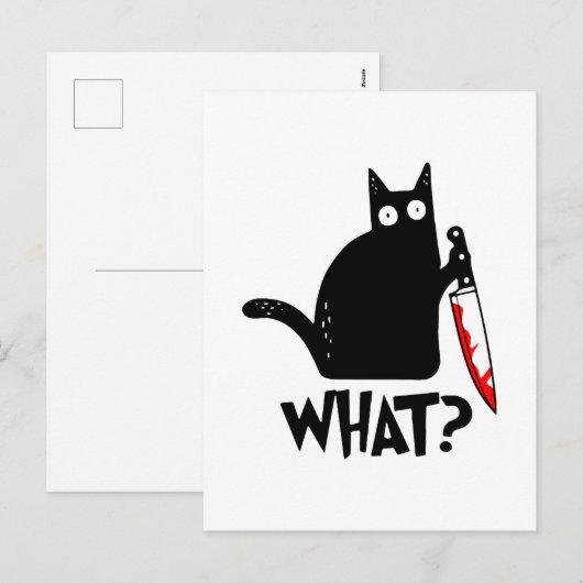 ナイフを持つ殺人猫 シーズンポストカード (正面/裏面)