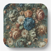 ナイフを研いだヒゲ – 枕 ペーパープレート (正面)