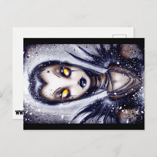 ナイフを避け、弾丸の郵便はがきを投げること ポストカード (正面/裏面)