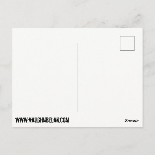 ナイフを避け、弾丸の郵便はがきを投げること ポストカード (裏面)