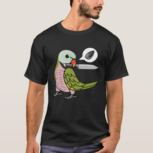 ナイフオウムは私がインコのインコの種を望む Tシャツ (正面)