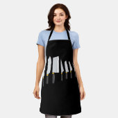ナイフキットキッチンツール料理ガジェットTee Chef We エプロン (着用した状態)
