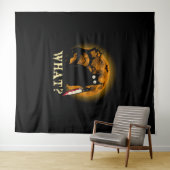 ナイフハロウィン付き殺意あふれる猫w タペストリー (インサイチュ(横))