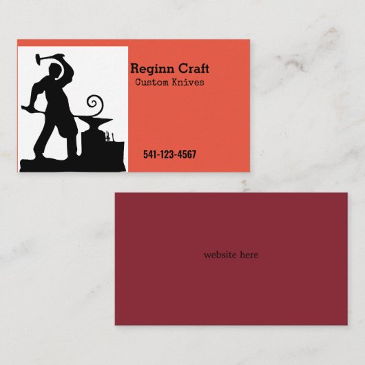 ナイフメーカーの名刺 名刺 (正面/裏面)