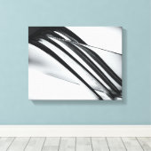 ナイフモダンとフォーク キャンバスプリント (インサイチュ (ウッドフロア))