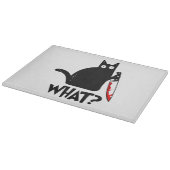ナイフ付き殺意のある猫 カッティングボード (角)