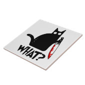 ナイフ付き殺意のある猫 タイル (側面)