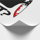 ナイフ付き殺意のある猫 ラッピングペーパー (角)