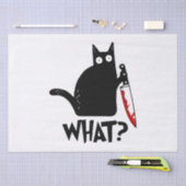 ナイフ付き殺意のある猫 薄葉紙 (クラフト)