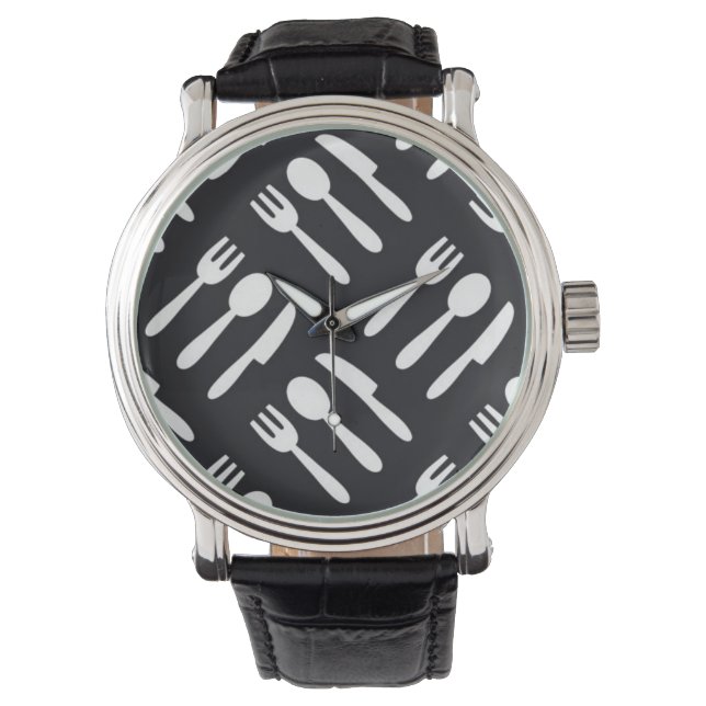 ナイフ型のフォーク 腕時計 (正面)