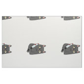 ナイフ布付き猫 ファブリック (ファットクウォーター)