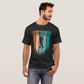 ナイフ投げレトロヴィンテージ Tシャツ (正面フル)