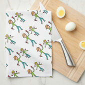 ナイフ投げ キッチンタオル (四つ折り)