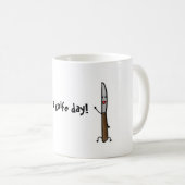 ナイフ日を過して下さい! しゃれのマグ コーヒーマグカップ (正面右)