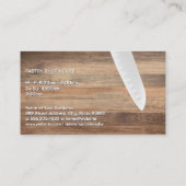 ナイフ | カッティングボード | 料理 名刺 (裏面)