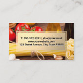 ナイフ | キッチンツール | パスタと野菜 名刺 (裏面)