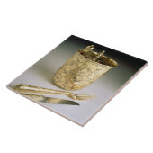 ナイフ、フォーク、スプーンおよびビーカーの移動セット、 タイル (側面)