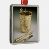 ナイフ、フォーク、スプーンおよびビーカーの移動セット、 メタルオーナメント (右)