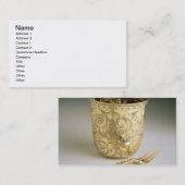 ナイフ、フォーク、スプーンおよびビーカーの移動セット、 名刺 (正面/裏面)