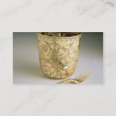 ナイフ、フォーク、スプーンおよびビーカーの移動セット、 名刺 (裏面)