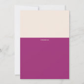 ナイフ、フォーク、スプーンUピックカラー招待状 招待状 (裏面)