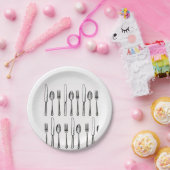 ナイブフォークスプーン紙プレートfor picnics bbq ペーパープレート (パーティー)