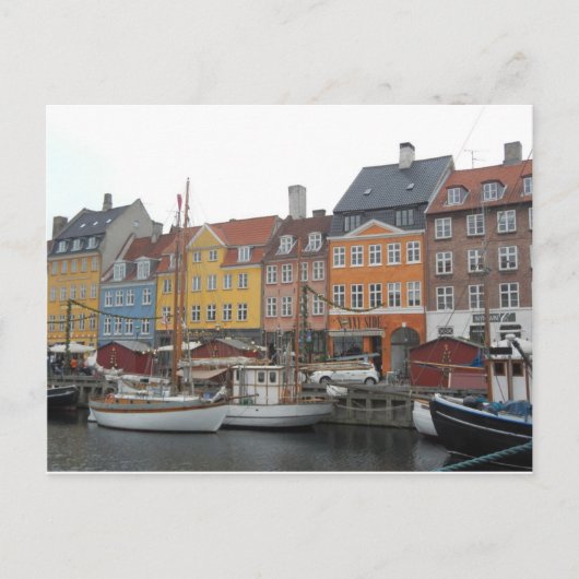 ナイヘブンボーツアンドカナルコペンハーゲンデンマーク ポストカード (正面)