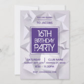 ナイミニマルトクラブ抽象芸術バースデーパーティー招待状 招待状 (正面)